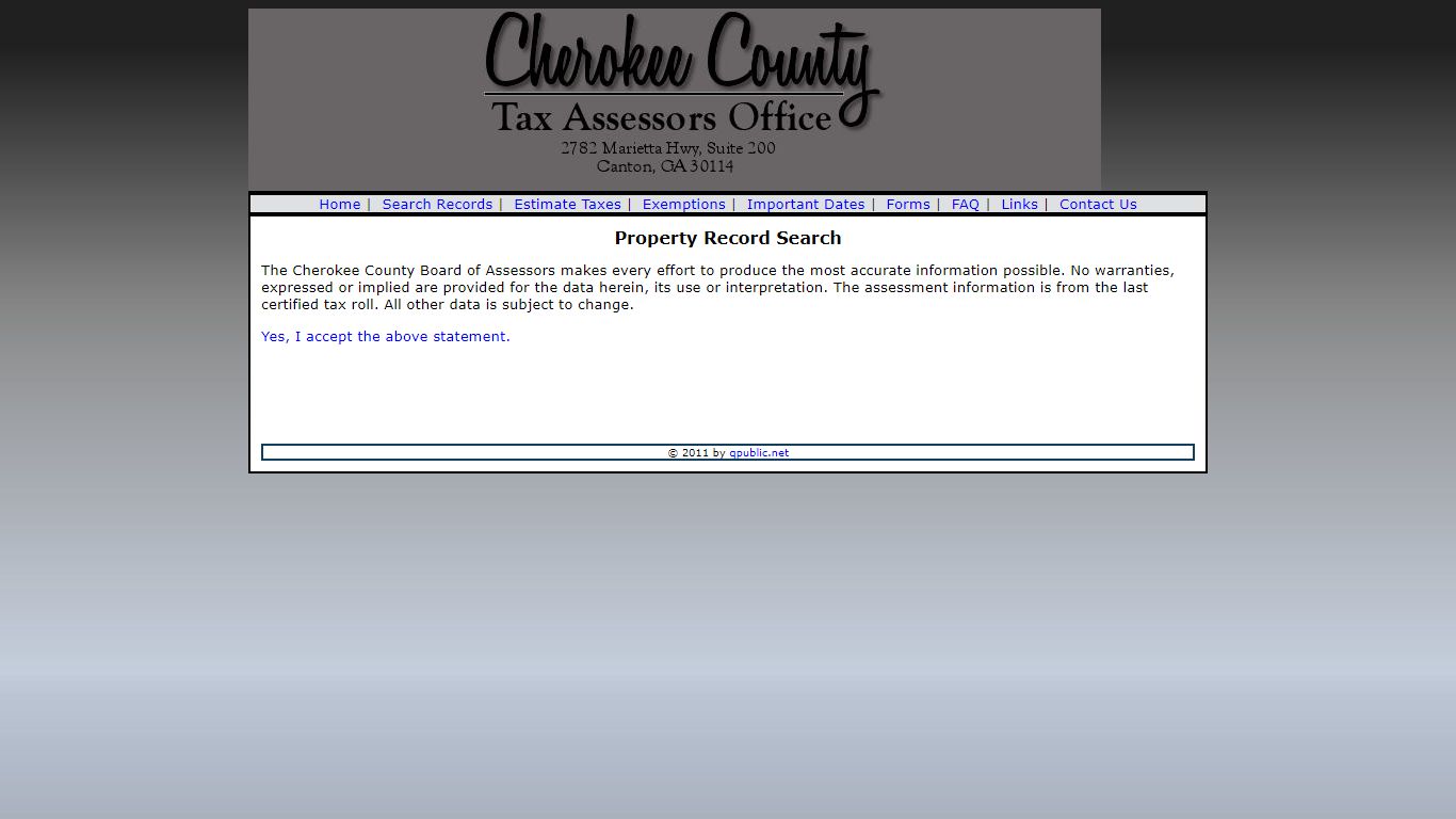 Cherokee County Tax Assessor's Office